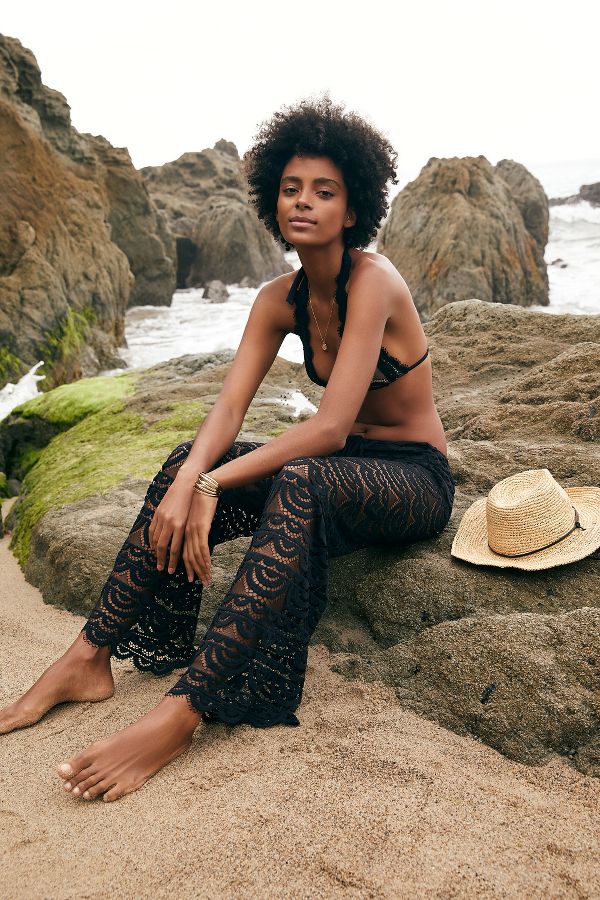 Slide View: 1: PQ Swim Malibu Sheer Lace Pants