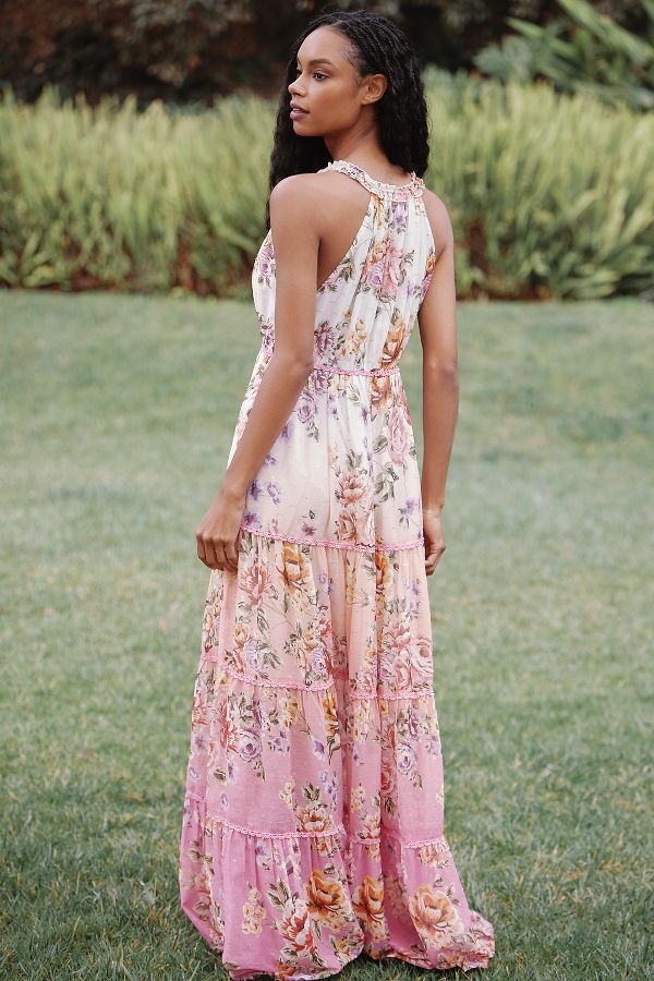 Slide View: 2: PQ Swim Tiered Ruffle Maxi Dress