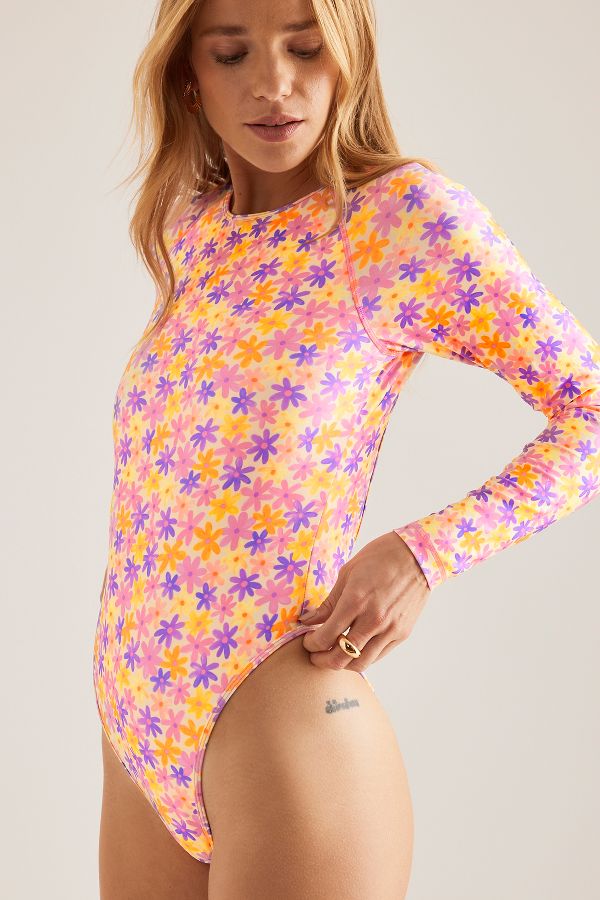 Slide View: 3: Kulani Kinis Long-Sleeve Swimsuit