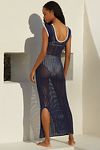 Thumbnail View 3: La Porte Halse Cloud-Knit Reversible Sheer Maxi Dress