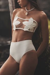 Slide View: 3: Bahia Maria x Anthropologie High-Waisted Bikini Bottoms