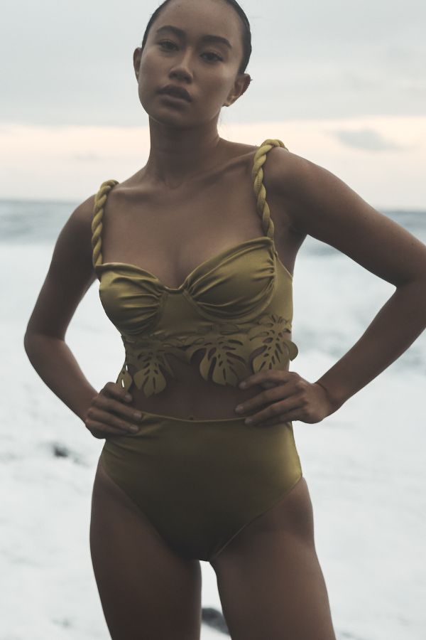 Vista de diapositivas: 1: Bahia Maria x Anthropologie Top de Bikini Martina