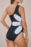 Thumbnail View 3: Farm Rio Giant Flower One-Shoulder One-Piece Swimsuit