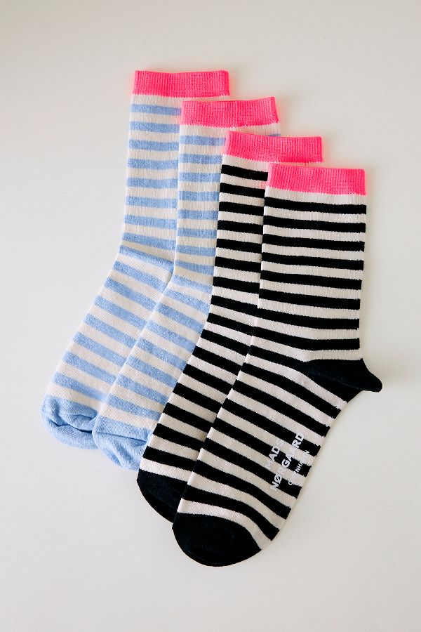 Slide View: 1: Chaussettes rayées Mads Norgaard