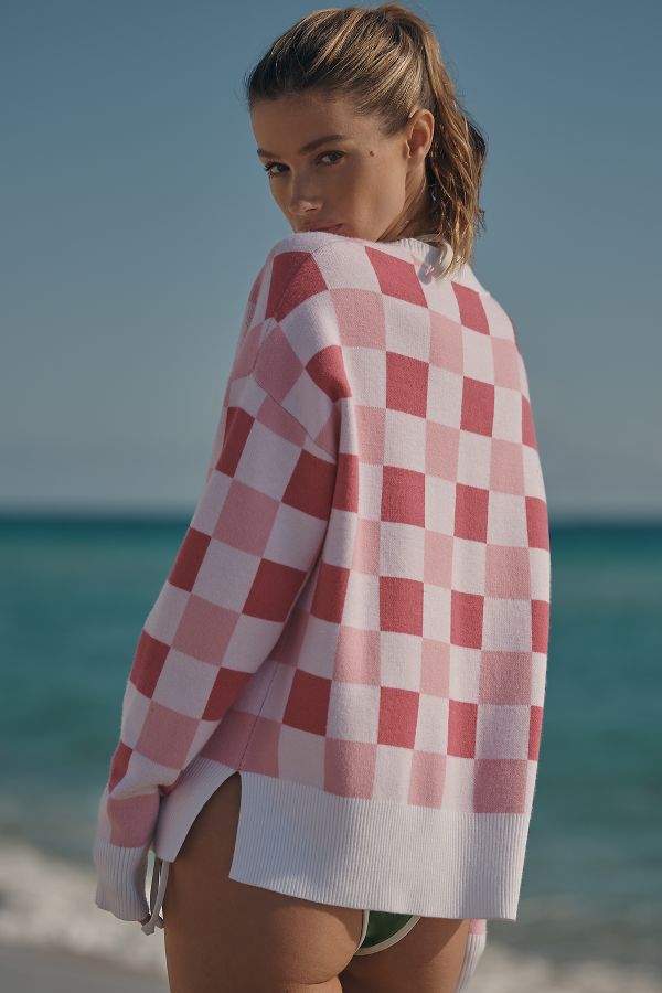 Slide View: 3: Beach Riot Callie Plaid Sweater