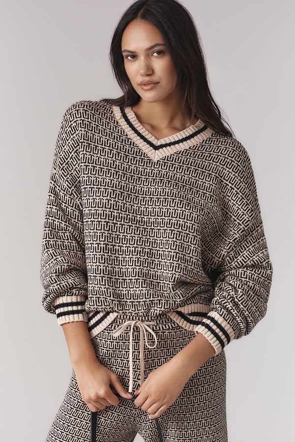 Slide View: 1: The Upside Castilla Long-Sleeve Pullover Sweater