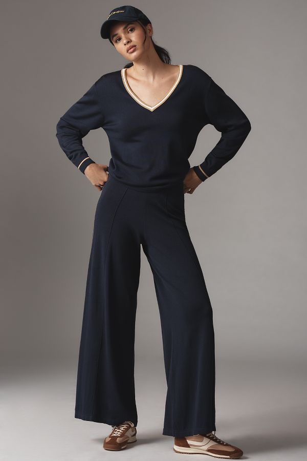 Slide View: 3: The Upside Greenwich Long-Sleeve V-Neck Top