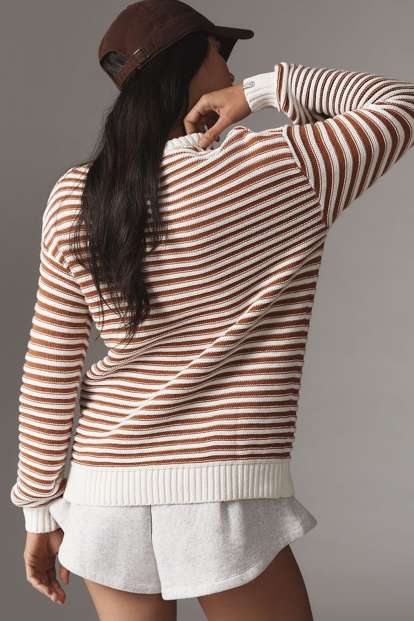 Slide View: 2: The Upside Boo Long-Sleeve Knit Pullover Sweater