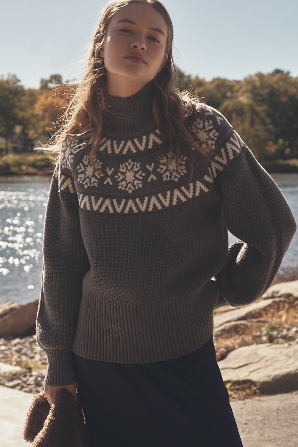 Slide View: 1: Varley Bowen Fairisle Sweater