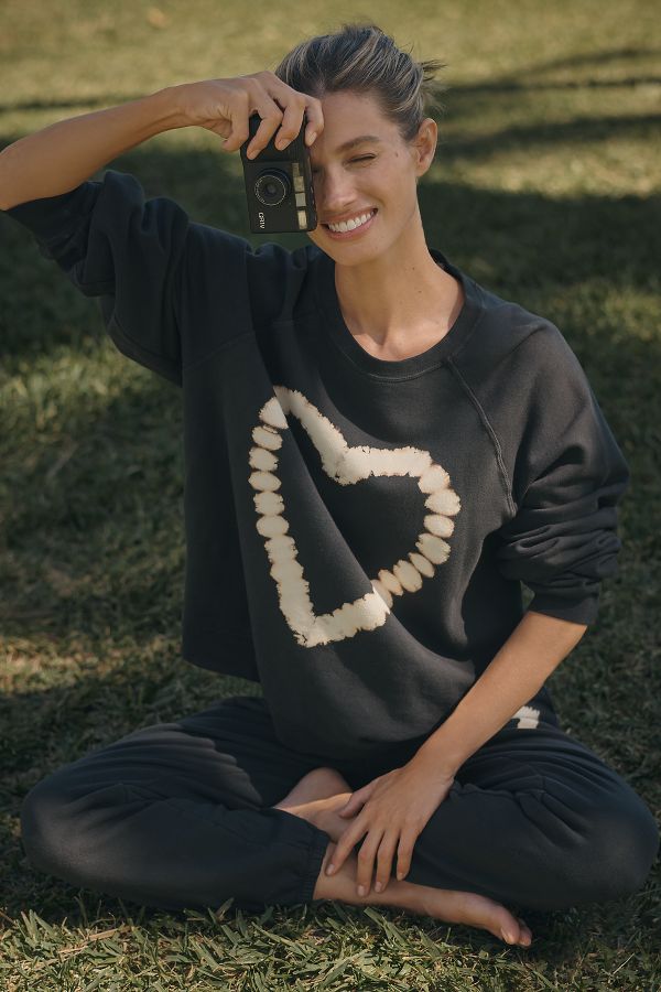 Slide View: 2: Electric & Rose Ronan Heart Sweatshirt