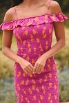 Thumbnail View 3: Celandine Off-The-Shoulder Smocked Midi Dress