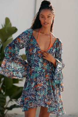 By Anthropologie Boho Cover-Up Tunic Dress