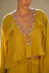 Thumbnail View 4: By Anthropologie Embellished Grommet Ruffled Blouse