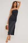 Thumbnail View 1: By Anthropologie Strapless Ruched Midi Tube Dress