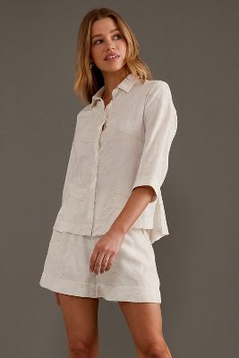 Chemise Brodée Manches 3/4 Object Lamira