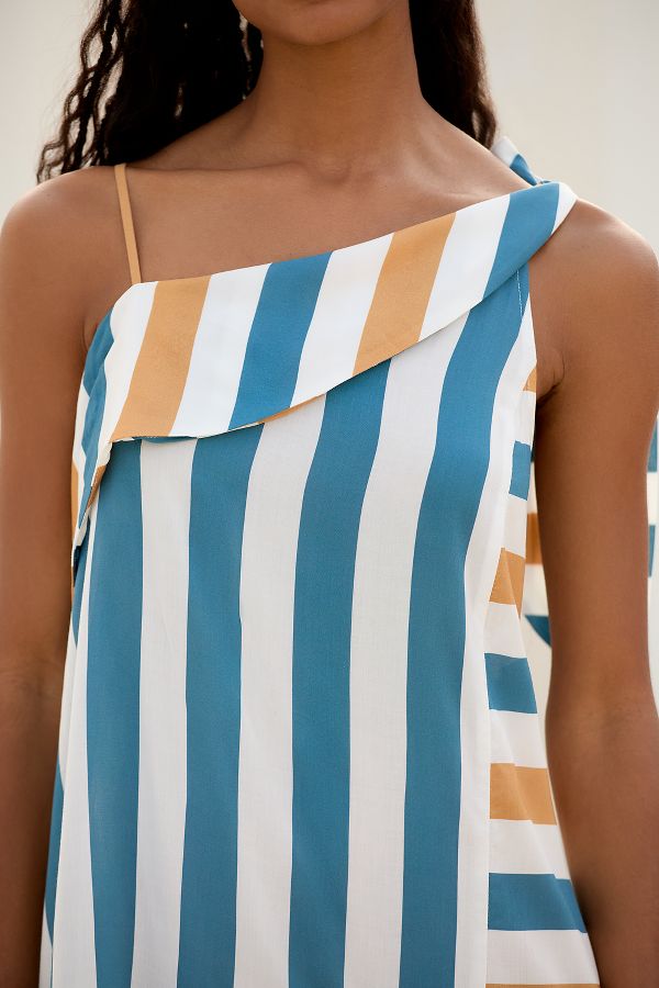 Slide View: 3: By Anthropologie Asymmetrical Splice Dress