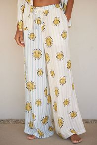 Slide View: 1: LouLou Avenue x Anthropologie Linen Trousers