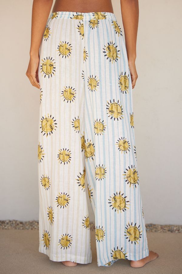 Slide View: 2: Pantalon en lin LouLou Avenue x Anthropologie