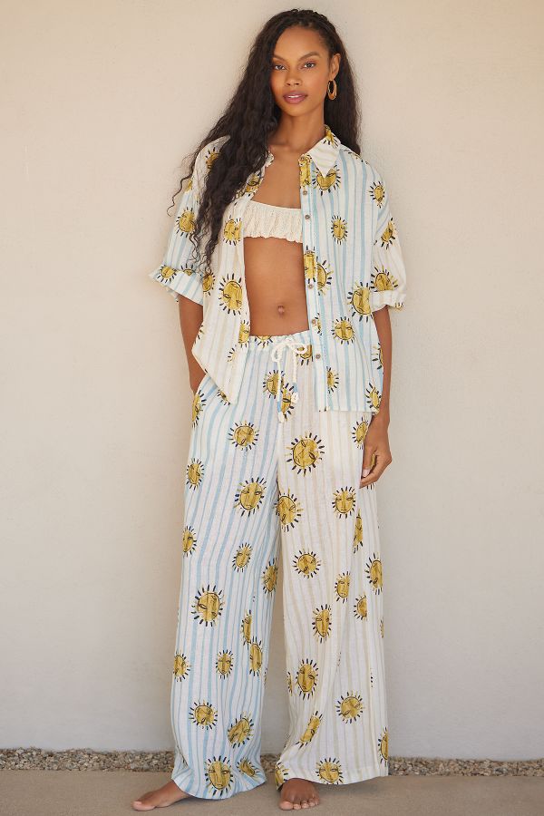 Slide View: 4: LouLou Avenue x Anthropologie Linen Pants