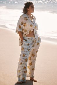 Slide View: 5: LouLou Avenue x Anthropologie Linen Pants