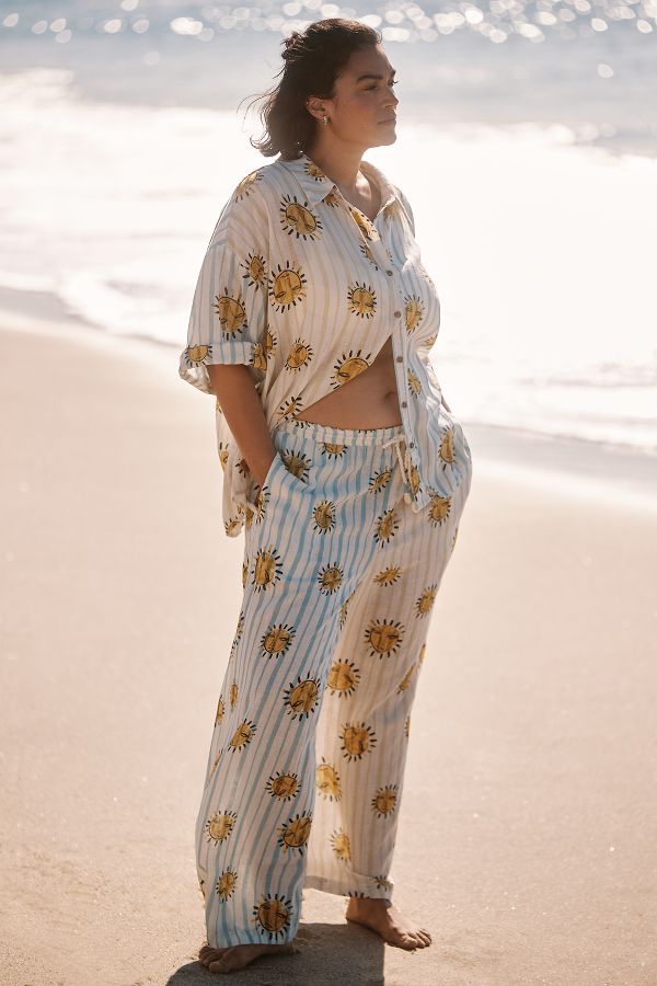 Slide View: 5: LouLou Avenue x Anthropologie Linen Pants