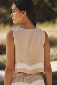 Slide View: 2: By Anthropologie Cropped Wave Vest