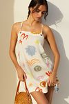 Thumbnail View 1: Daniella Manini x Celandine Linen Blend Halter Mini Dress