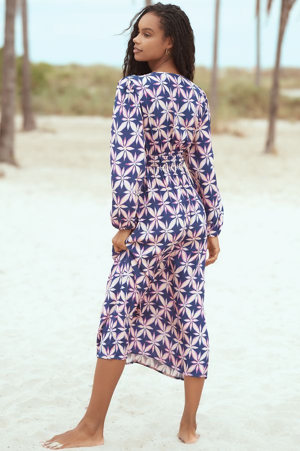 Slide View: 3: Electric & Rose Melody Printed Midi Dress