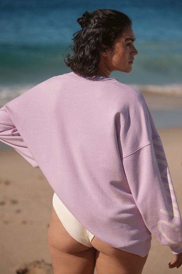 Slide View: 5: Celandine Oversized Crew-Neck Sweatshirt