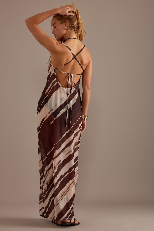 Slide View: 6: 4th & Reckless Sleeveless Cowl-Neck Maxi Dress