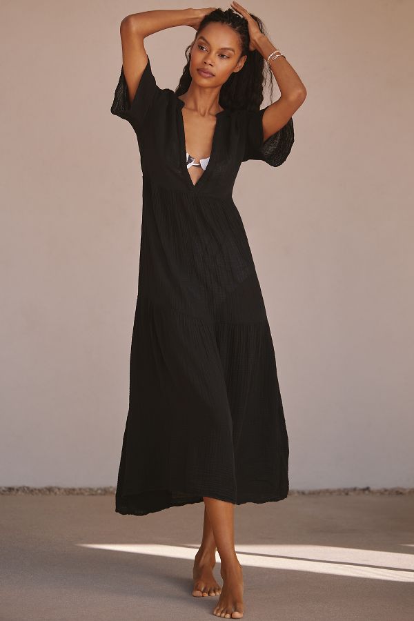 Slide View: 1: The Kallie Flowy Maxi Dress