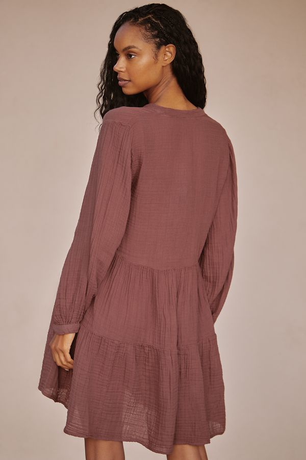 Slide View: 2: The Kallie Flowy Tunic Dress: Long-Sleeve Edition