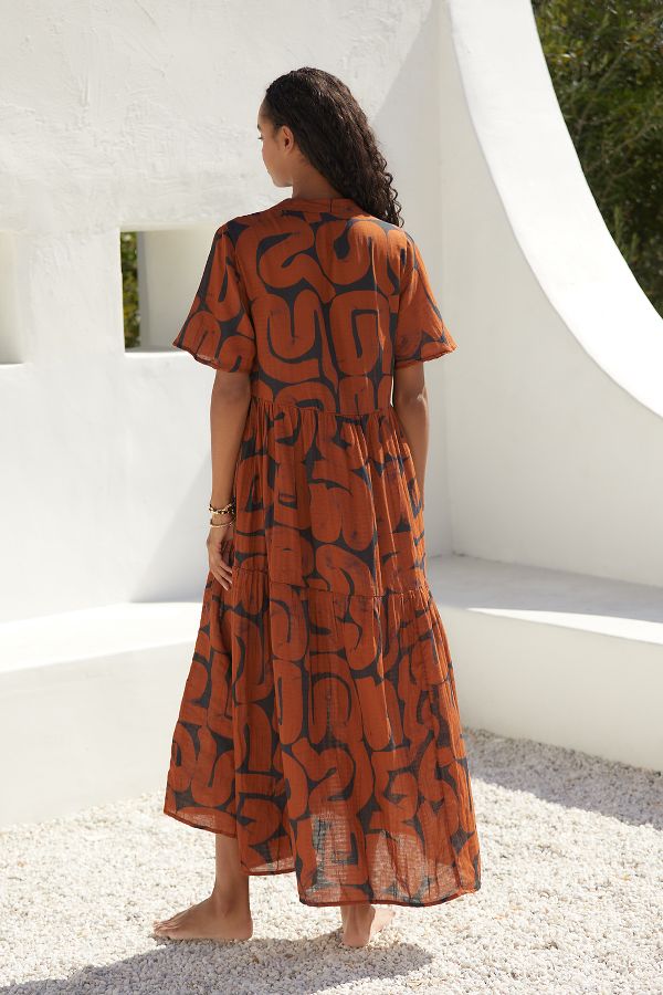 Slide View: 2: The Kallie Flowy Maxi Dress: Printed Edition