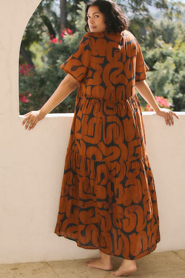 Slide View: 5: The Kallie Flowy Maxi Dress: Printed Edition