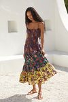 Thumbnail View 1: By Anthropologie Smocked Drop-Waist Tiered Cotton Maxi Dress