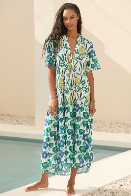 The Kallie Flowy Maxi Dress: Printed Edition