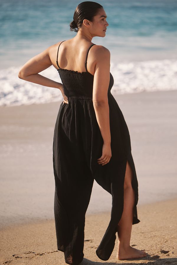 Slide View: 5: Celandine Strapless Gauze Jumpsuit