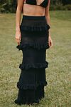 Thumbnail View 1: BLITHE Tiered Knit Maxi Skirt