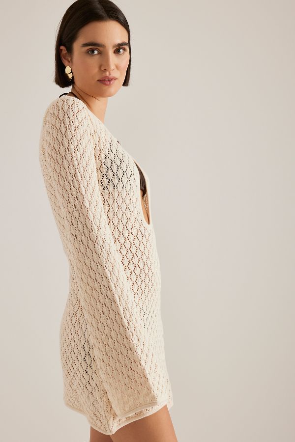 Vista diapositiva: 4: Away That Day Crochet Mini Dress