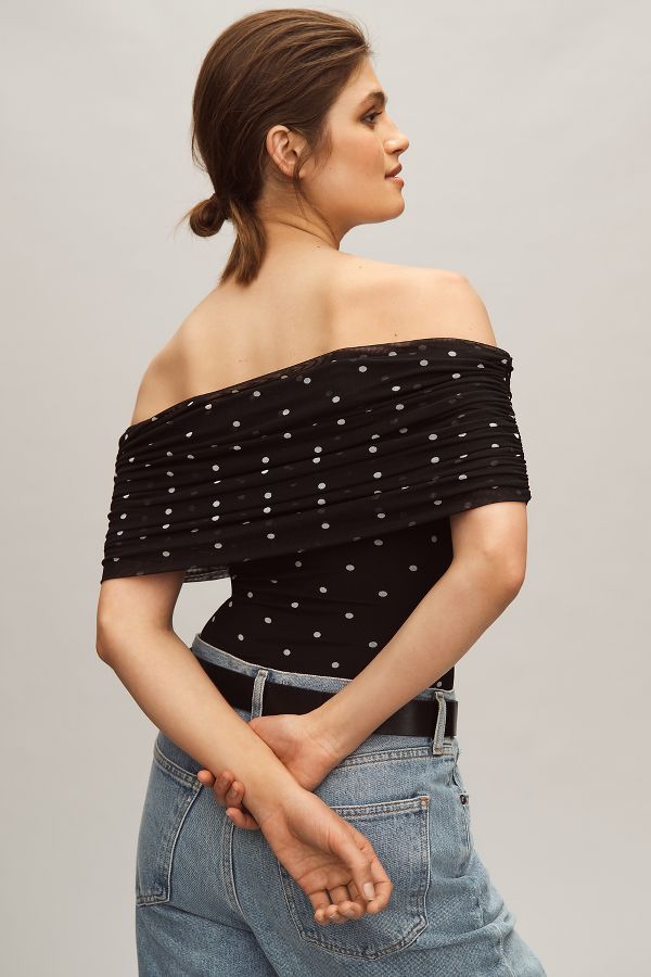 Slide View: 3: AFRM Divya Off-The-Shoulder Bodysuit