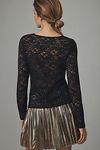 Thumbnail View 2: By Anthropologie Long-Sleeve Lace Crew-Neck Top