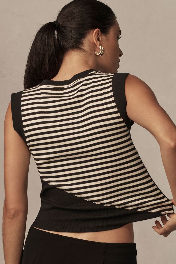 Slide View: 2: Maeve Ribbed Muscle Tank