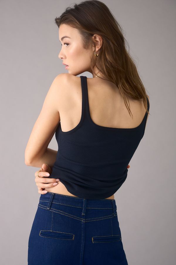 Slide View: 3: Pilcro Scoop-Neck Tank