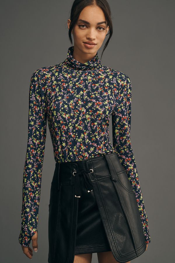 Slide View: 1: Essentiel Antwerp Haisy Long-Sleeve Turtleneck Top