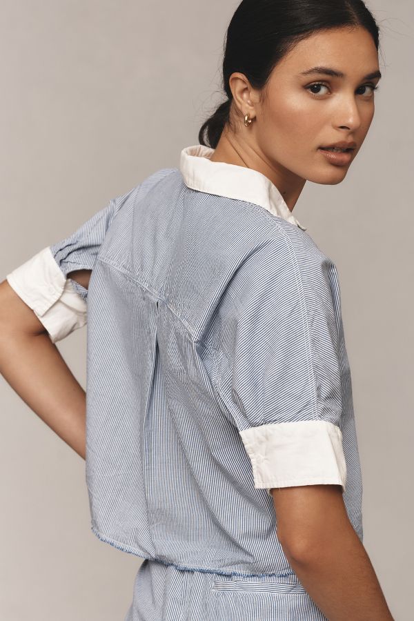 Slide View: 2: Stateside Short-Sleeve Boxy Shirt