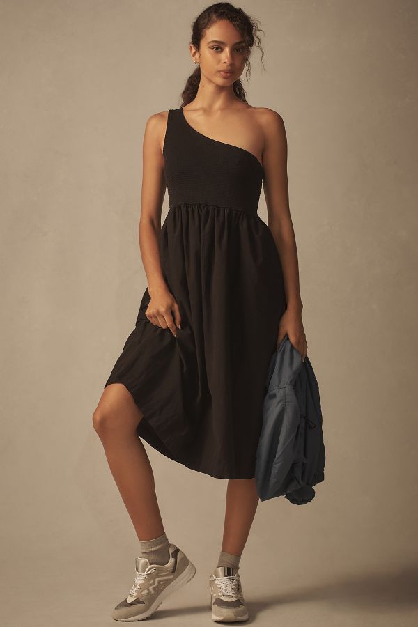 Slide View: 1: Nation LTD Connie One-Shoulder Midi Dress