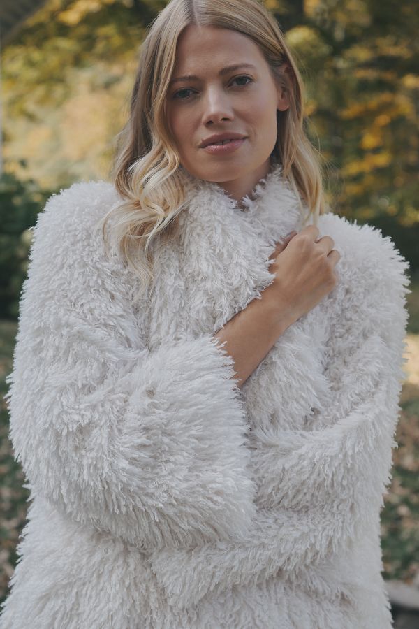 Slide View: 3: Daily Practice by Anthropologie Faux-Fur Jacket