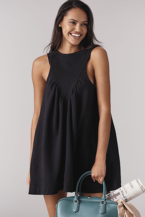 Slide View: 1: Daily Practice Sleeveless Ruched Mini Dress