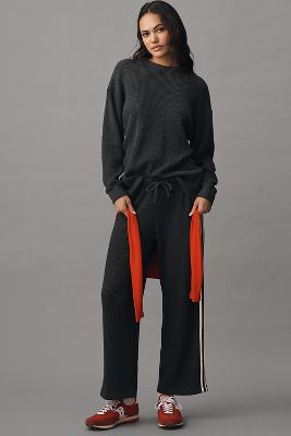 DONNI. The Thermal Crop Stripe Pants