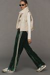 Thumbnail View 3: DONNI. Velvet Stripe Silk Pants